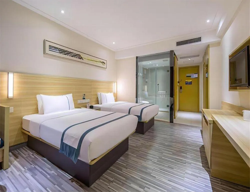 Bed in City Comfort Inn Zhuhai University Town Tangjiawan Plaza
