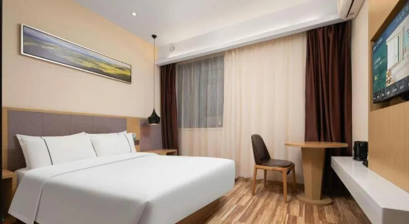 Bed in City Comfort Inn Wuhan Jianghan Road Wangjiaxiang Matou
