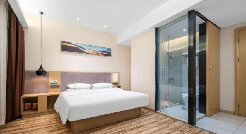 Bed in City Comfort Inn Wuhan Jianghan Road Wangjiaxiang Matou