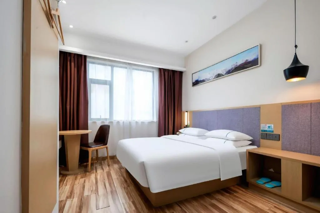 Bed in City Comfort Inn Wuhan Jianghan Road Wangjiaxiang Matou