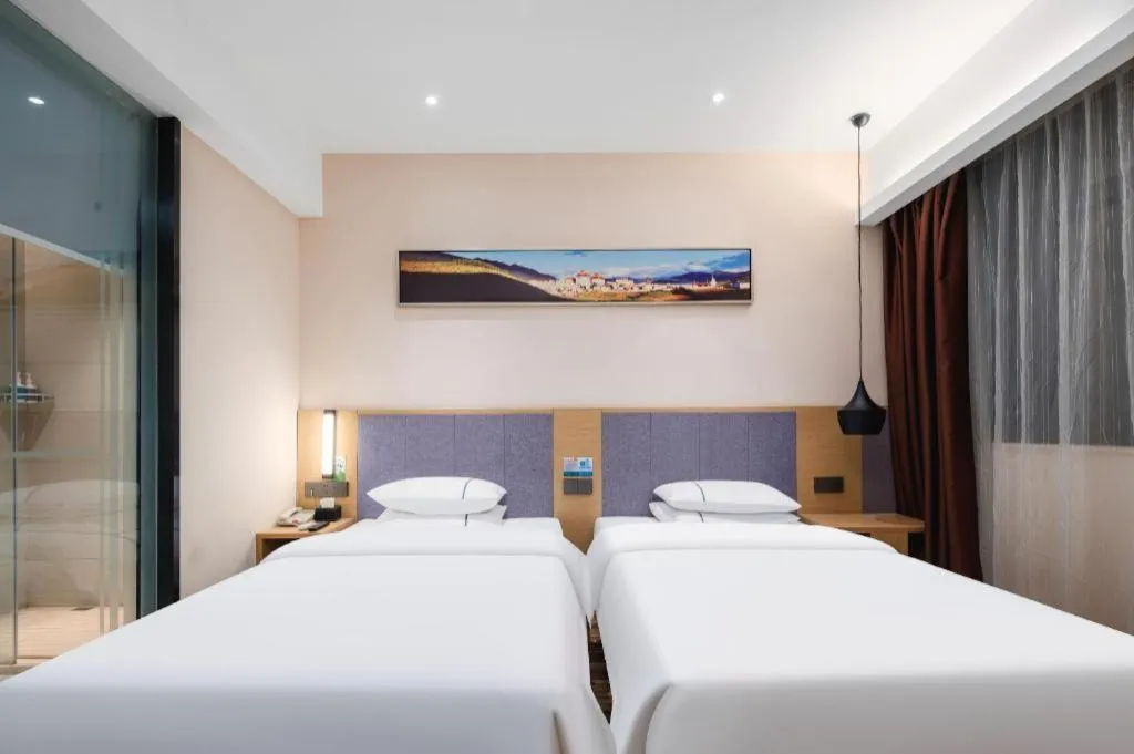 Bed in City Comfort Inn Wuhan Jianghan Road Wangjiaxiang Matou