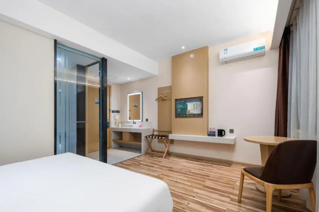 Bed in City Comfort Inn Wuhan Jianghan Road Wangjiaxiang Matou