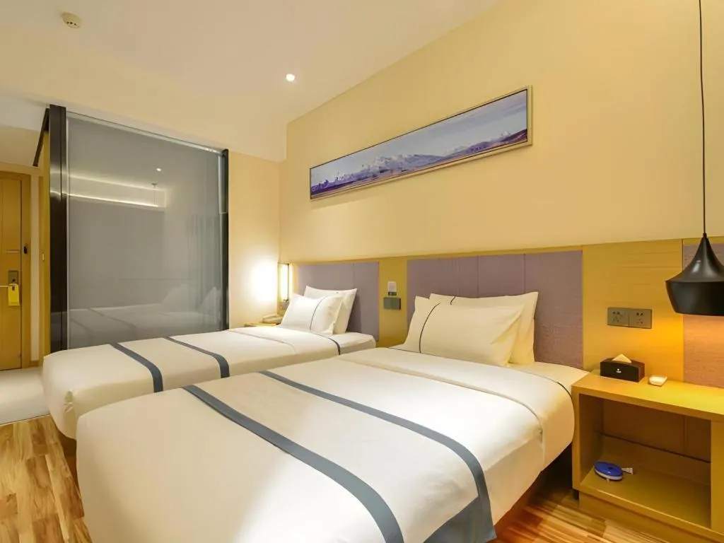 Bed in City Comfort Inn Wuhan Jianghan Road Wangjiaxiang Matou