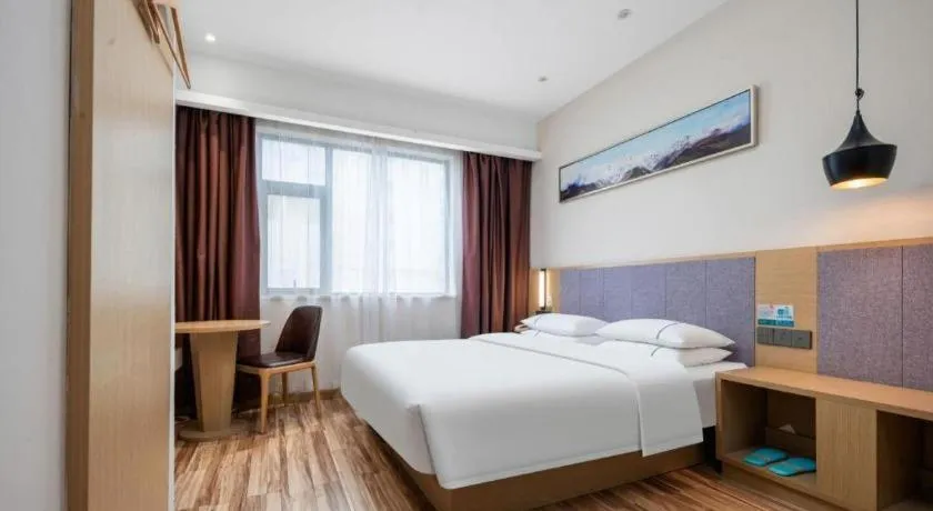 Bed in City Comfort Inn Wuhan Jianghan Road Wangjiaxiang Matou
