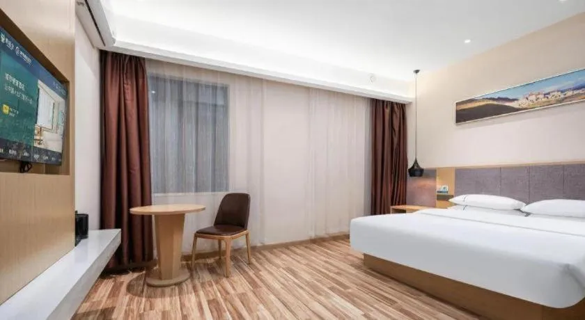 Bed in City Comfort Inn Wuhan Jianghan Road Wangjiaxiang Matou