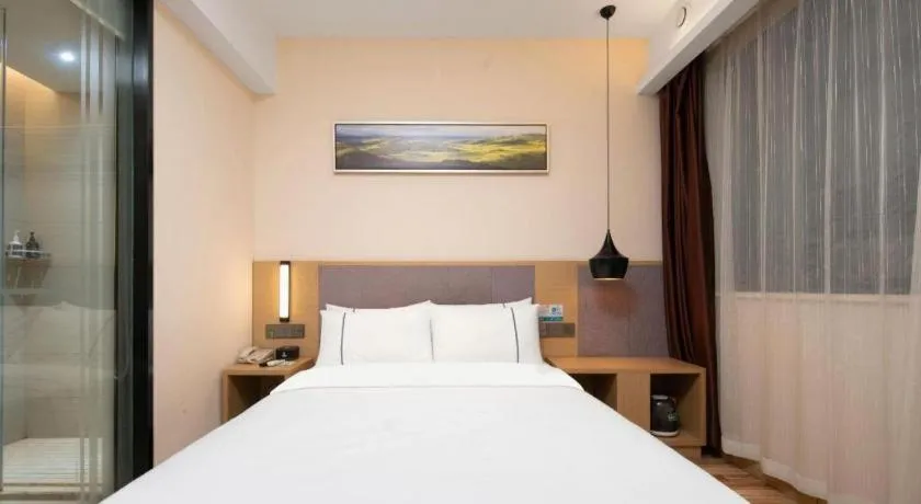 Bed in City Comfort Inn Wuhan Jianghan Road Wangjiaxiang Matou