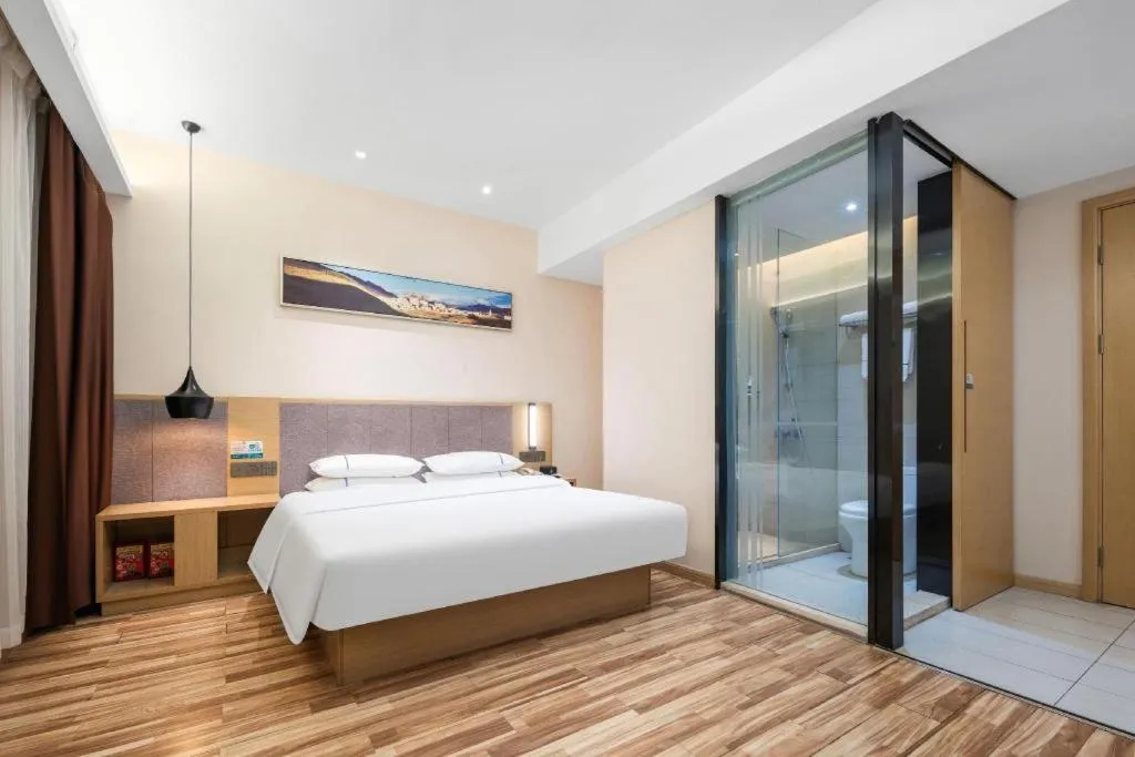 Bed in City Comfort Inn Wuhan Jianghan Road Wangjiaxiang Matou