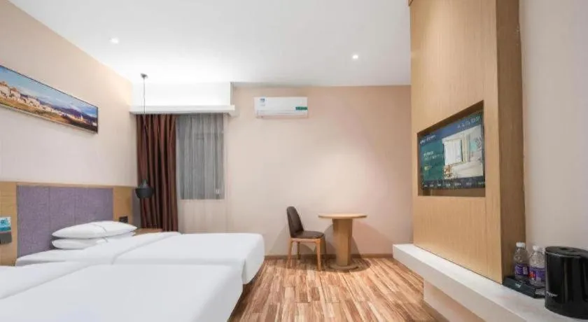 Bed in City Comfort Inn Wuhan Jianghan Road Wangjiaxiang Matou