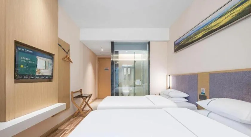 Bed in City Comfort Inn Wuhan Jianghan Road Wangjiaxiang Matou