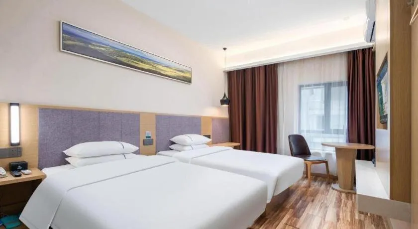 Bed in City Comfort Inn Wuhan Jianghan Road Wangjiaxiang Matou
