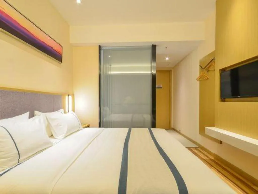 Bed in City Comfort Inn Wuhan Jianghan Road Wangjiaxiang Matou