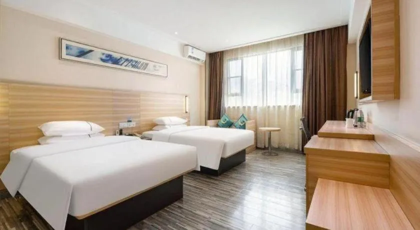 Bed in City Comfort Inn Baise Jingxi Caifu Plaza