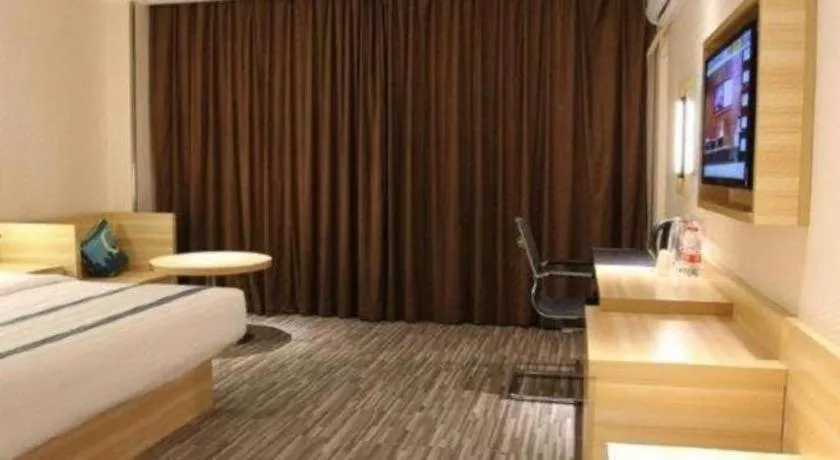 Bed in City Comfort Inn Baise Jingxi Caifu Plaza