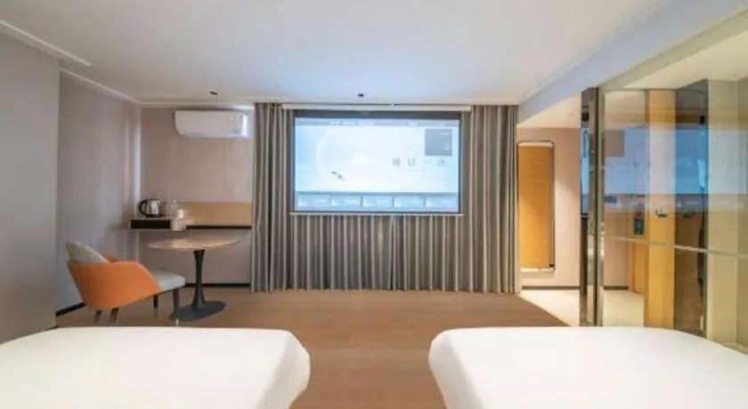 Bed in City Comfort Inn Baise Jingxi Caifu Plaza