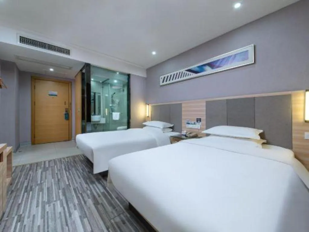 Bed in City Comfort Inn Baise Jingxi Caifu Plaza