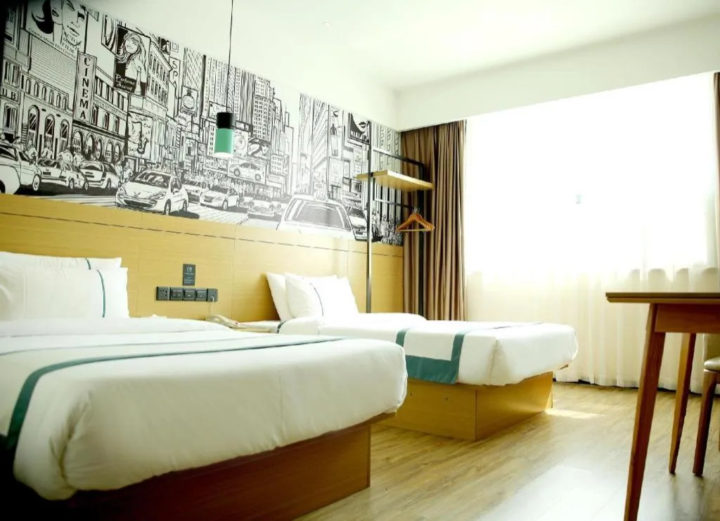 Bed in City Comfort Inn Xiaogan Xiaochang Bus Passenger Station