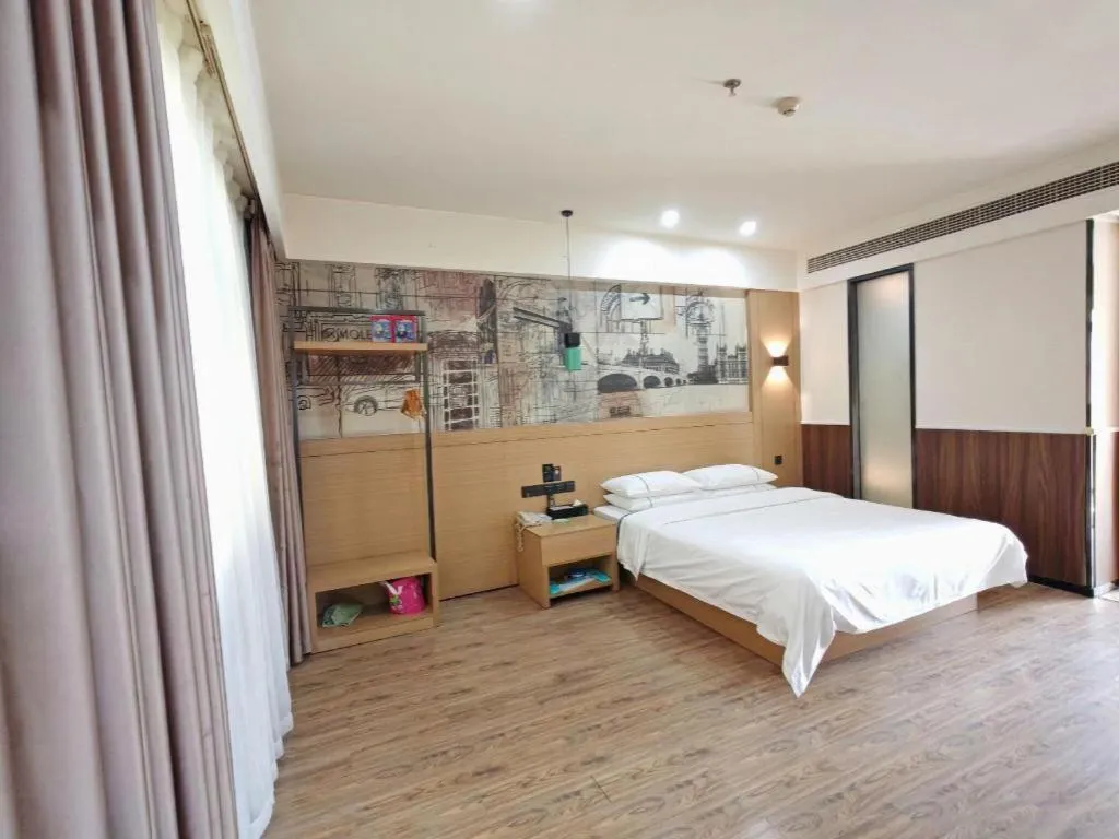 Bed in City Comfort Inn Xiaogan Xiaochang Bus Passenger Station