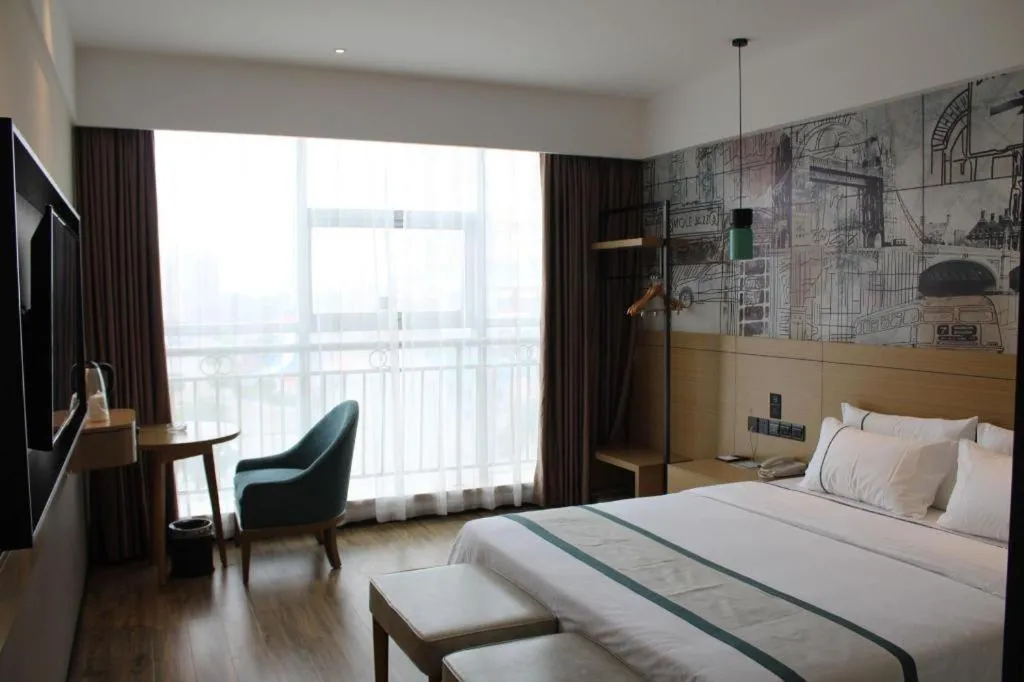 Bed in City Comfort Inn Xiaogan Xiaochang Bus Passenger Station