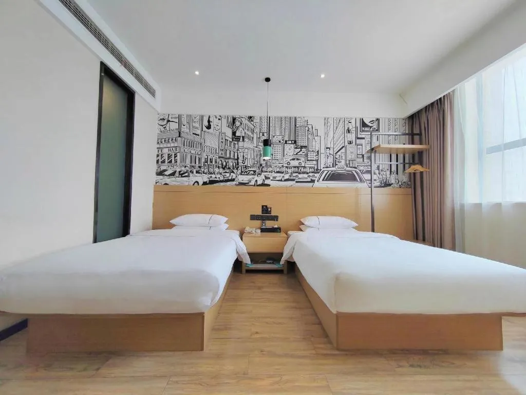 Bed in City Comfort Inn Xiaogan Xiaochang Bus Passenger Station