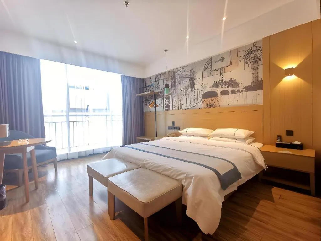 Bed in City Comfort Inn Xiaogan Xiaochang Bus Passenger Station