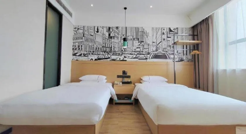 Bed in City Comfort Inn Xiaogan Xiaochang Bus Passenger Station