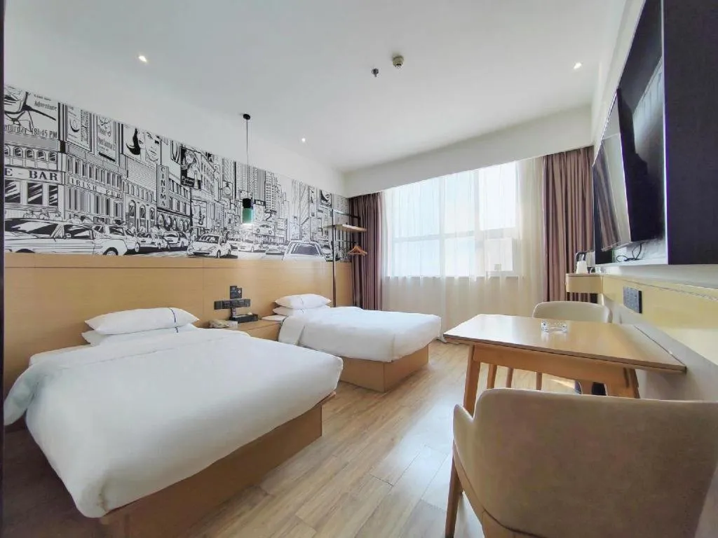 Bed in City Comfort Inn Xiaogan Xiaochang Bus Passenger Station