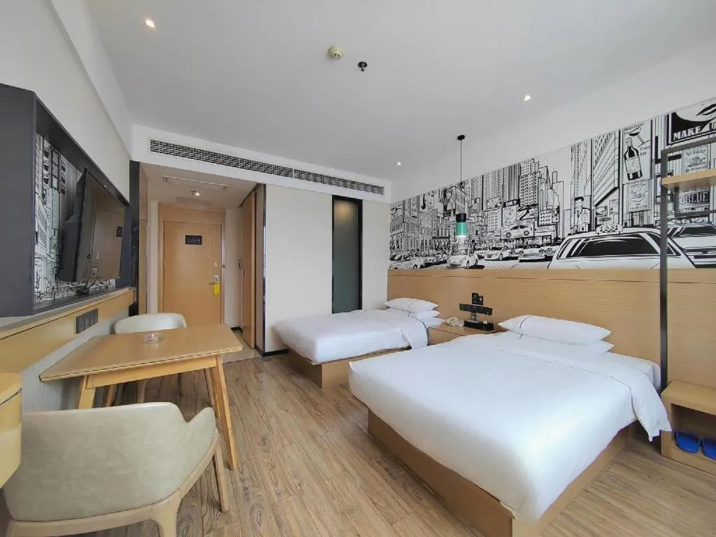 Bed in City Comfort Inn Xiaogan Xiaochang Bus Passenger Station