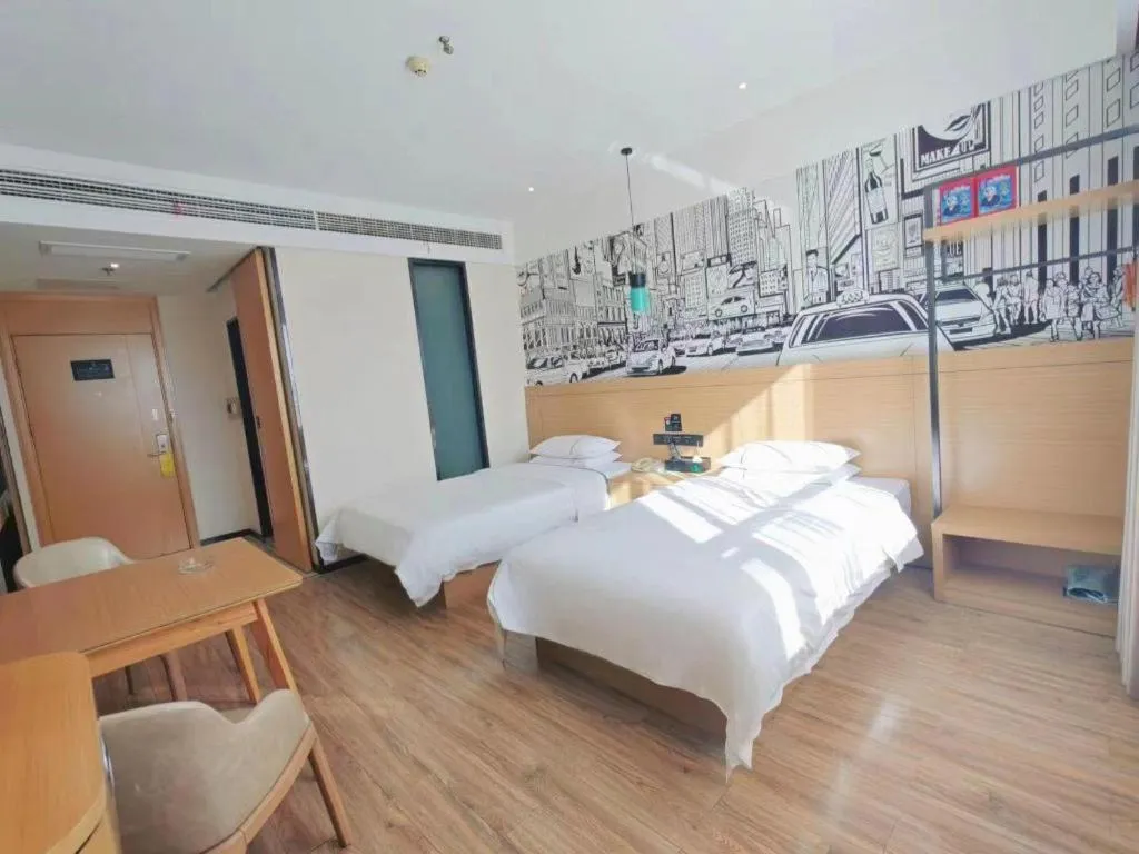 Bed in City Comfort Inn Xiaogan Xiaochang Bus Passenger Station