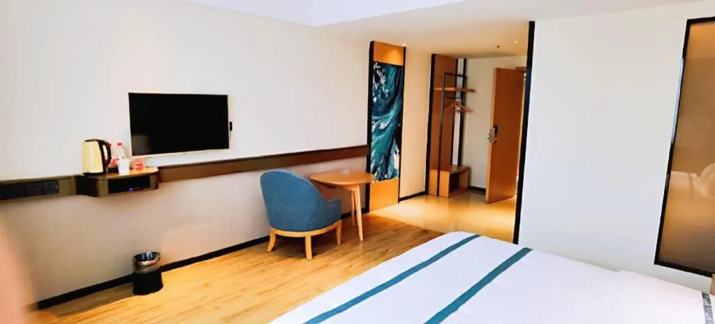 Bed in City Comfort Inn Hezhou Huangyao Ancient Town