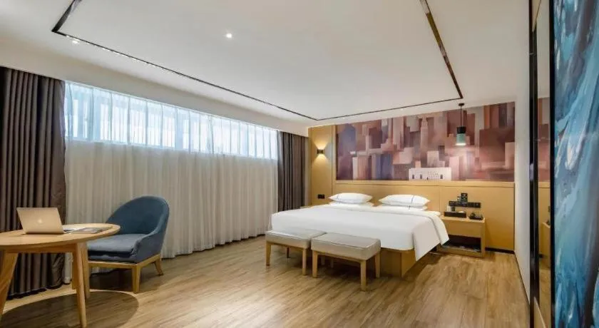 Bed in City Comfort Inn Hezhou Huangyao Ancient Town