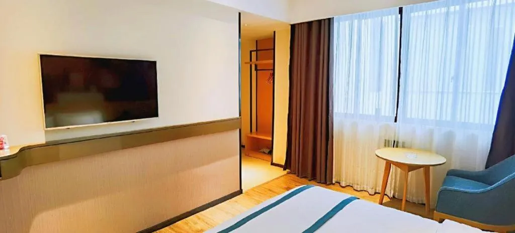 Bed in City Comfort Inn Hezhou Huangyao Ancient Town