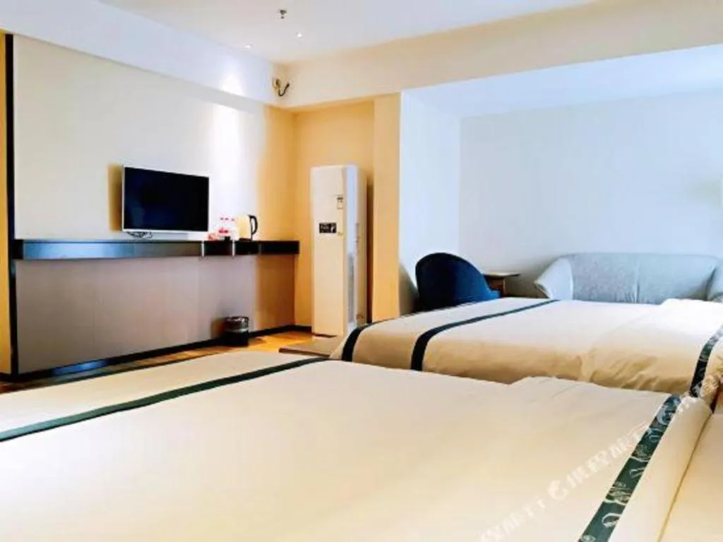 Bed in City Comfort Inn Hezhou Huangyao Ancient Town