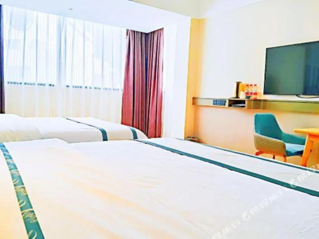 Bed in City Comfort Inn Hezhou Huangyao Ancient Town