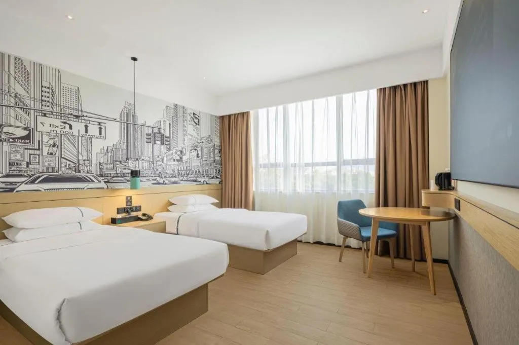 Bed in City Comfort Inn Jinzhou Bohai University Wanda Plaza