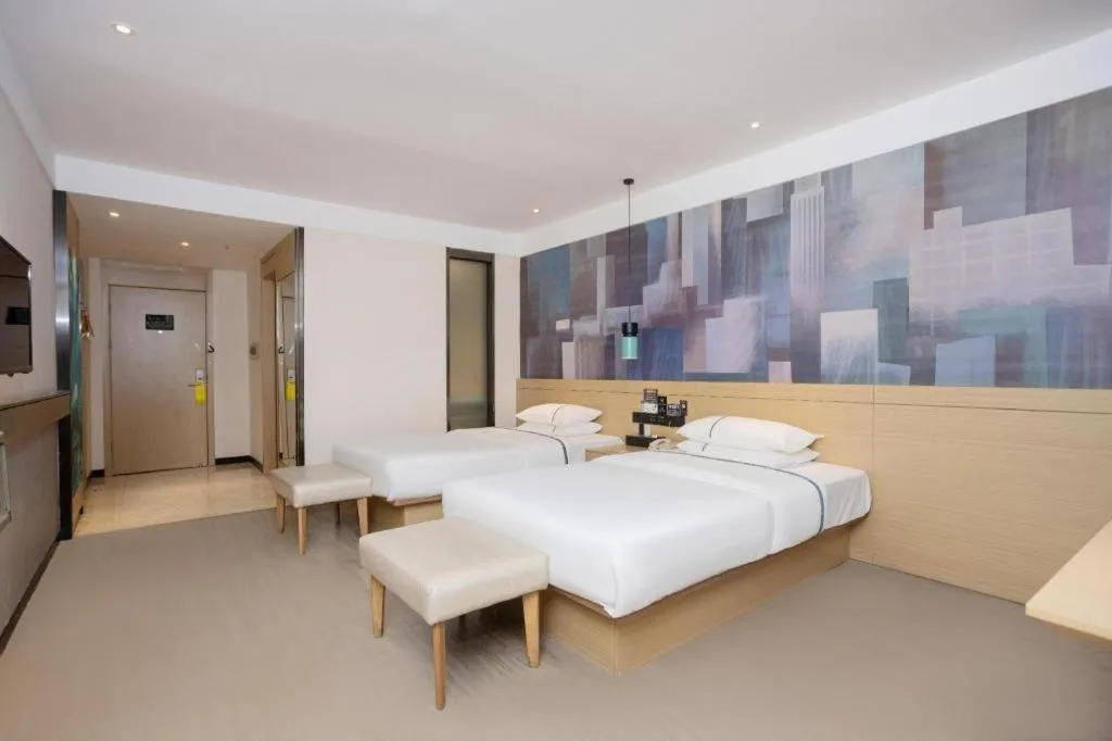 Bed in City Comfort Inn Huanggang Luotian Yishui Waitan