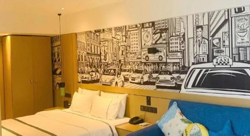 Bed in City Comfort Inn Liuzhou Chengzhong Wanda Haiguan