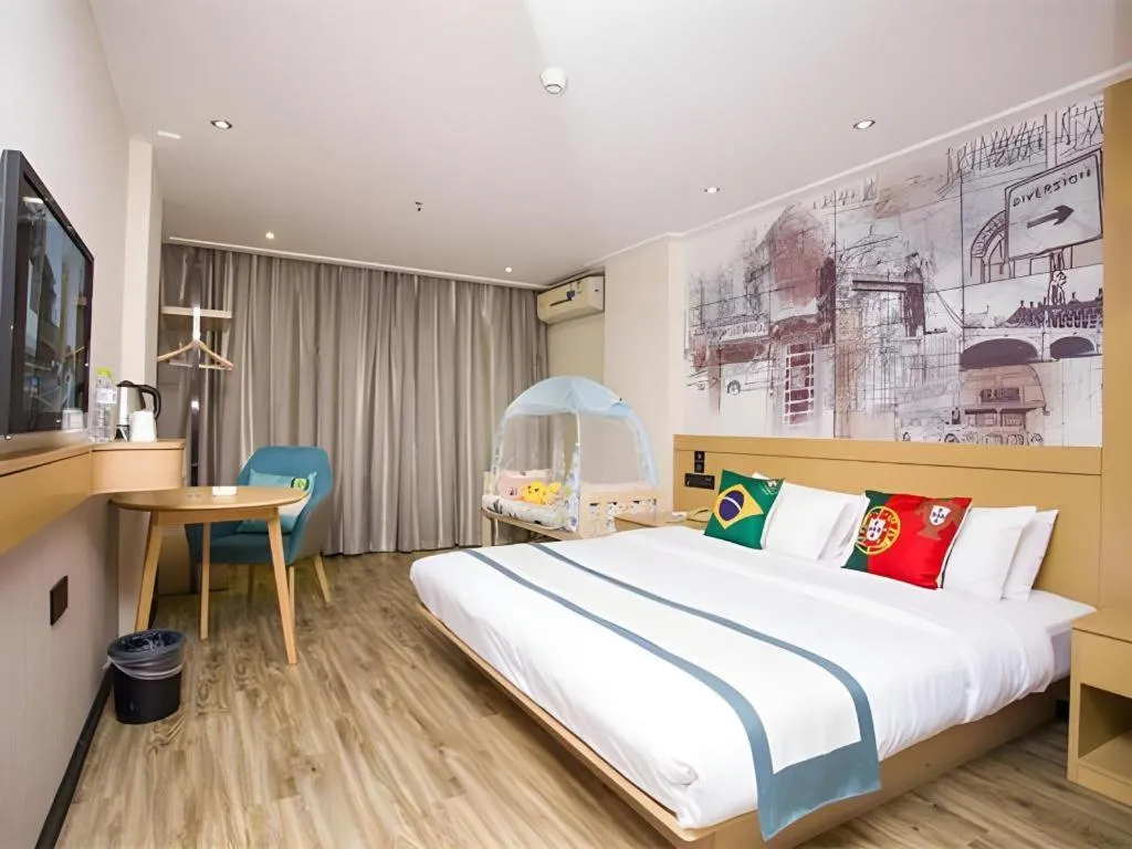 Bed in City Comfort Inn Guigang Hecheng Wanda Plaza