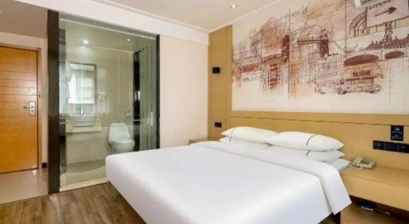 Bed in City Comfort Inn Guigang Hecheng Wanda Plaza