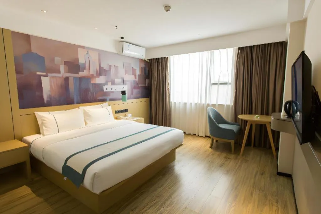 Bed in City Comfort Inn Guigang Hecheng Wanda Plaza