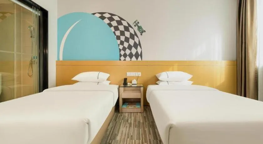 Bed in City Comfort Inn Liuzhou Baisha Bus Station Shengli Barbecue City