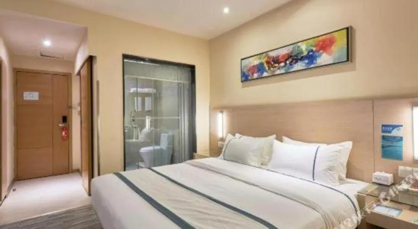 Bed in City Comfort Inn Liuzhou Baisha Bus Station Shengli Barbecue City