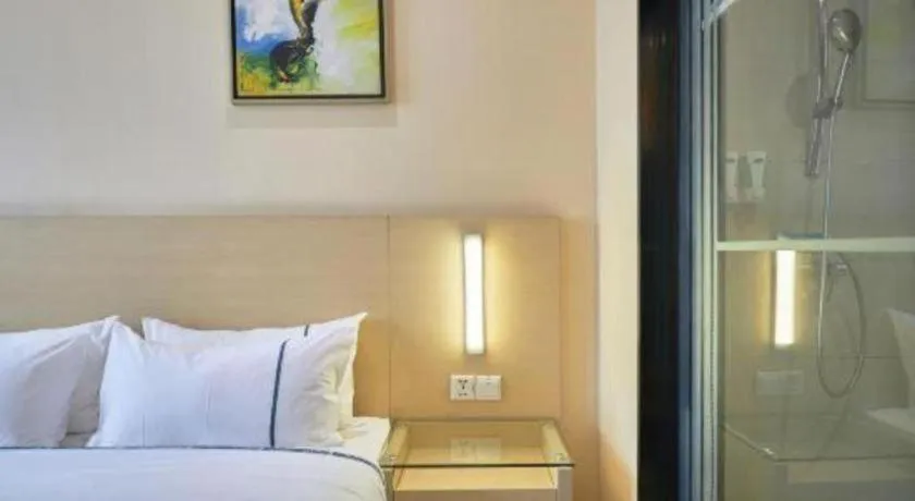 Bed in City Comfort Inn Liuzhou Baisha Bus Station Shengli Barbecue City