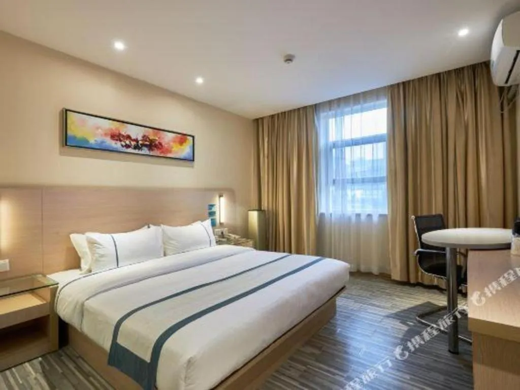 Bed in City Comfort Inn Liuzhou Baisha Bus Station Shengli Barbecue City