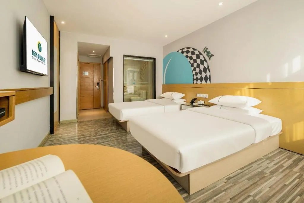 Bed in City Comfort Inn Liuzhou Baisha Bus Station Shengli Barbecue City