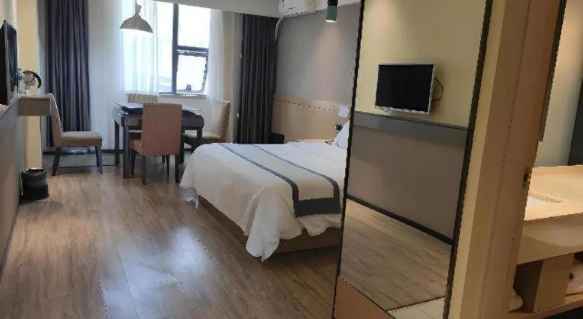 Bed in City Comfort Inn Jiangxia Wuchang University of Technology