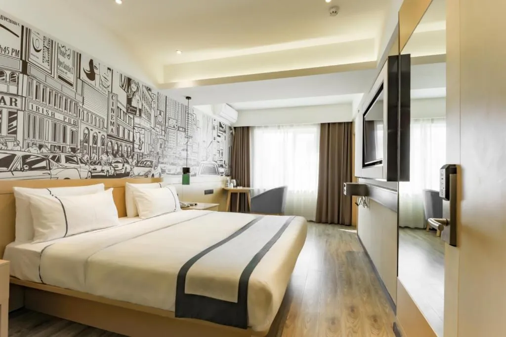 Bed in City Comfort Inn Shenyang Railway Station Taiyuan Street Wanda Plaza