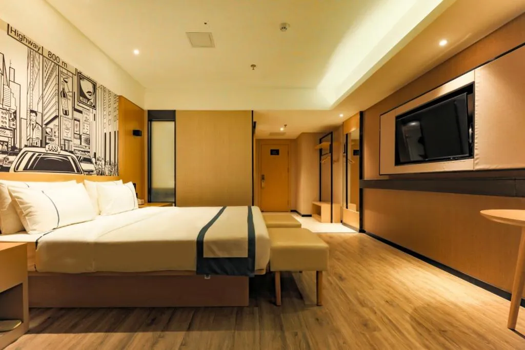 Bed in City Comfort Inn Shenyang Railway Station Taiyuan Street Wanda Plaza