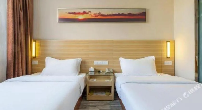 Bed in City Comfort Inn Nanchang Tengwang Pavilion Metro Station