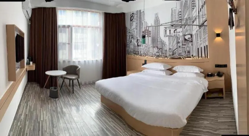 Bed in City Comfort Inn Nanchang Tengwang Pavilion Metro Station