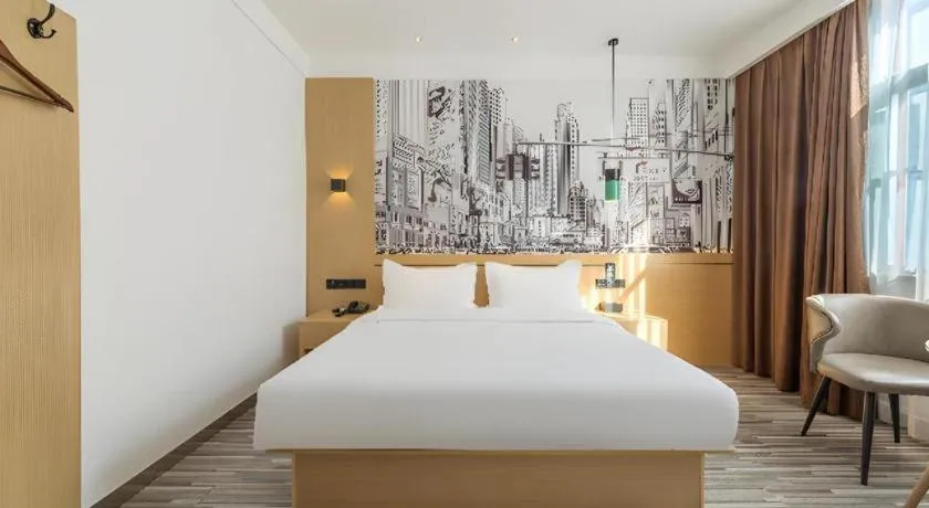 Bed in City Comfort Inn Nanchang Tengwang Pavilion Metro Station